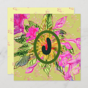 Pink Balsam Flowers Bouquet & Letter 