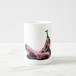 Pink Bananas Cool Fun Unique Bone China Mug