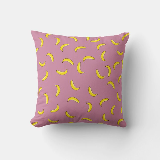 Pink Bananas Cushion (Front)