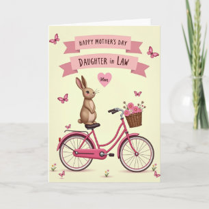 Pink Banner Mothers Day Card