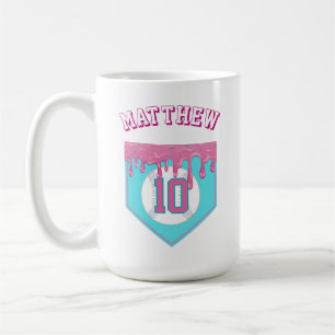 Pink Baseball Drip Coffee Mug