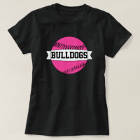 Pink Baseball/Softball Team & Player Name & Number