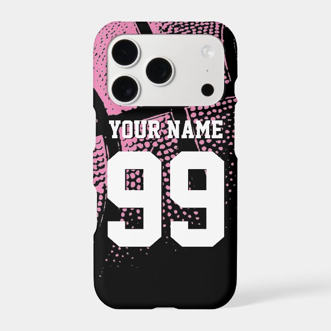 Pink basketball custom jersey number Android phone (Back)