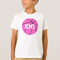 Pink Basketball Custom School Letters/Number Sport