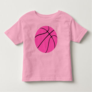 Pink Basketball Customisable Sports Kid Toddler T-Shirt