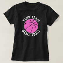 Pink Basketball Team, Player Name & Jersey Number