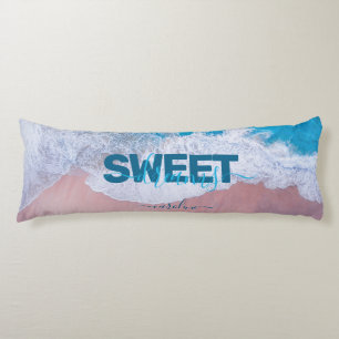Pink Beach Bermuda Personalised Body Cushion