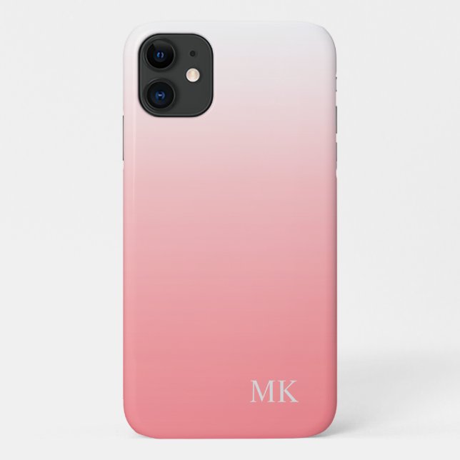 Pink Beach Colour Gradient Case-Mate iPhone Case (Back)