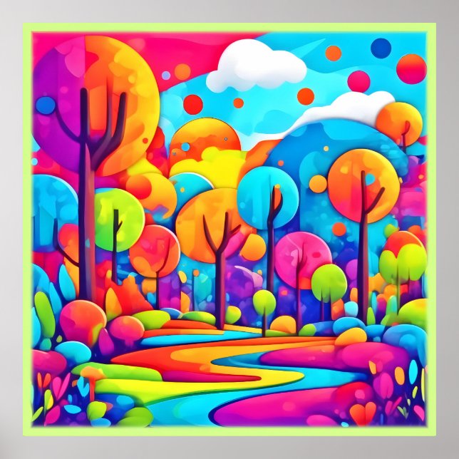 Pink Beach Night Sky Poster (Front)