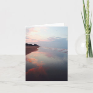 Pink Beach Sunrise Note Card