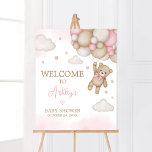 Pink Bear Balloon Baby Shower Welcome Poster<br><div class="desc">Make your event special with this We Can Bearly Wait Baby Shower with our cute and lovely printable Welcome Sign featuring adorable Boho Baby Shower theme. Download,  personalise,  and create lasting memories with this perfect touch for your joyous celebration!

BS507</div>