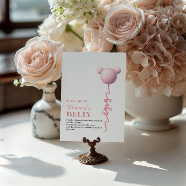 Pink Bear Balloon How Big Is Mommy’s Belly Game Poster (Creator Uploaded)