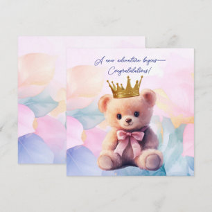 Pink Bear Gold Crown Congratulations!