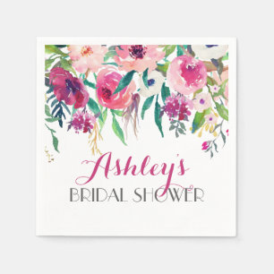 Pink Beautiful Floral Napkins