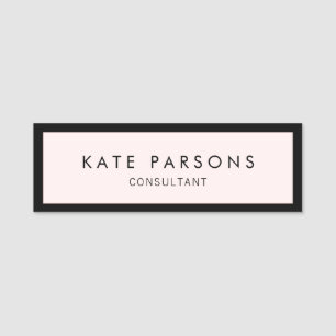 Pink Beauty Spa Name Tag