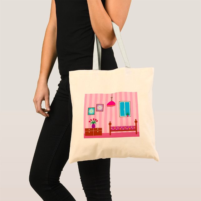 Pink Bedroom Tote Bag (Creator Uploaded)