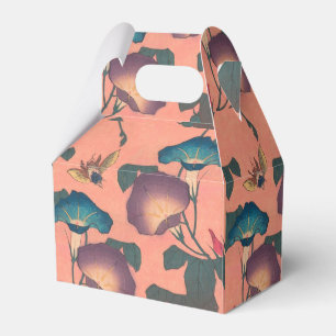 Pink Bee Flower Classic Hokusai Art Favour Box
