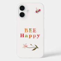 Pink Bee Inspirational Quote Flower Boho