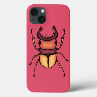 Pink Beetle Insect Lover Art