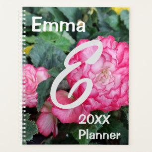 Pink Begonia Flower Planner
