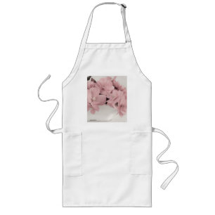 Pink Begonias Long Apron