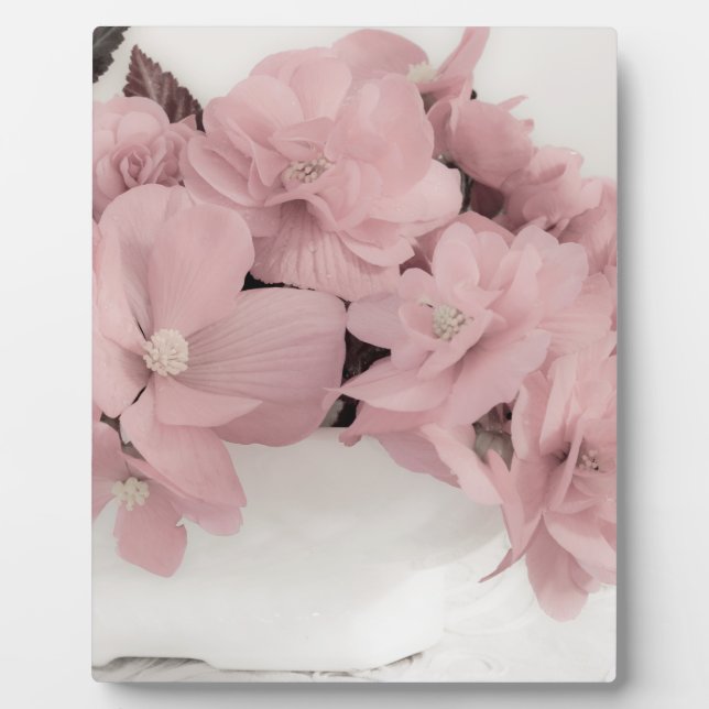 Pink Begonias Plaque (Front)