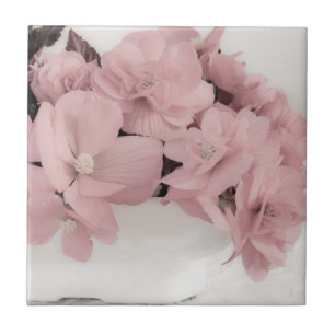Pink Begonias Tile