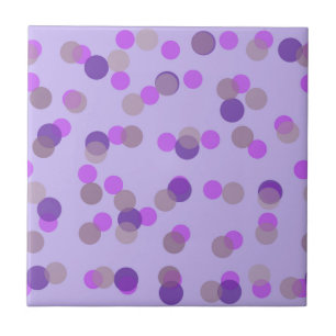 pink, beige and purple dots ceramic tile