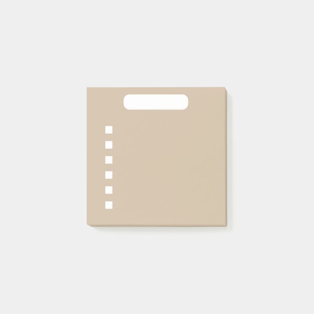 Pink Beige To-Do List  Post-it Notes (Front)
