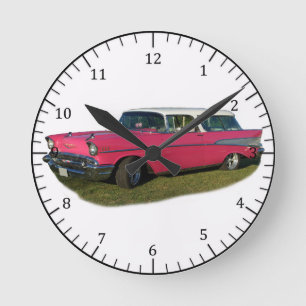 pink Bel Air clock