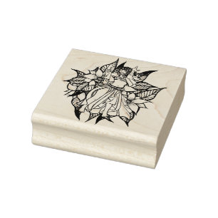 Pink Belly Dancer Shimmy Rubber Stamp