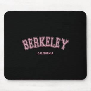 Pink Berkeley California Ca Varsity Style On Berke Mouse Pad