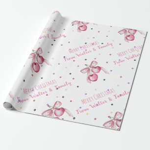 Pink berries Feminine corporate Wrapping Paper