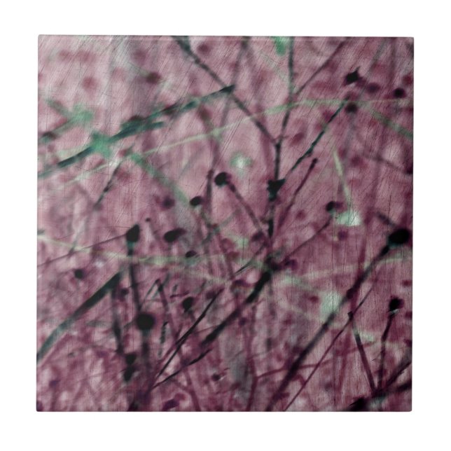 Pink Berry Field Tile (Front)