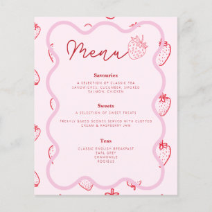Pink Berry Sweet Theme Baby Shower Afternoon Tea