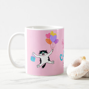 Pink Best Cat Mum Ever Coffee Mug