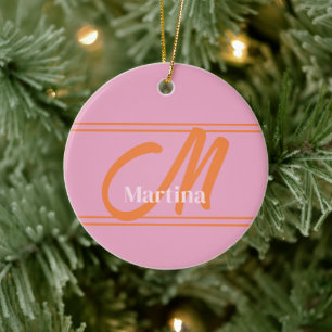 Pink Best Golf Score Ornament