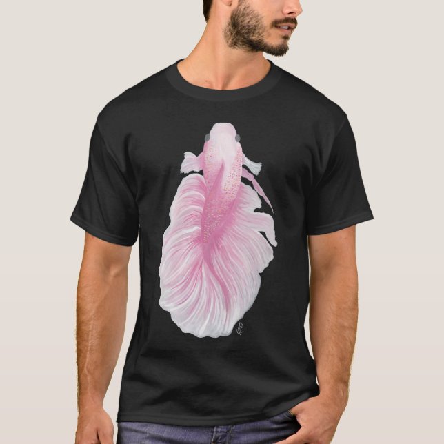 Pink Betta Fish T-Shirt (Front)