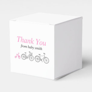 Pink Bicycle Favour Box