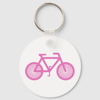 Pink Bicycle Key Ring