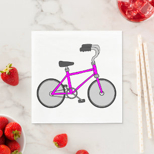 Pink Bicycle Napkin