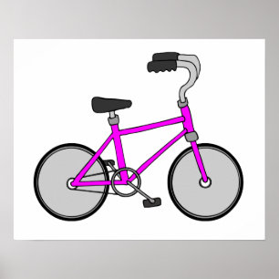 Pink Bicycle Poster