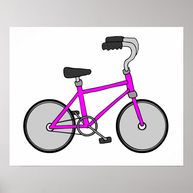 Pink Bicycle Poster (Front)