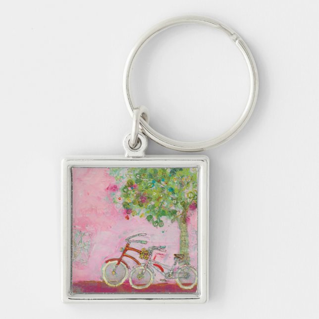 Pink Bicycles Key Ring (Front)
