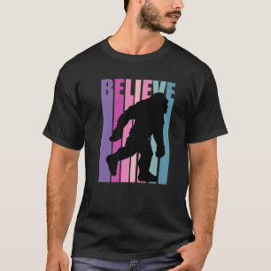 Pink Bigfoot Believe Yeti Magical Mystical Legends T-Shirt