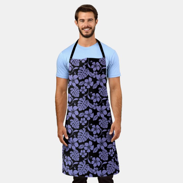 PINK BIKINI (BLACK/LAVENDER) APRON (Worn)