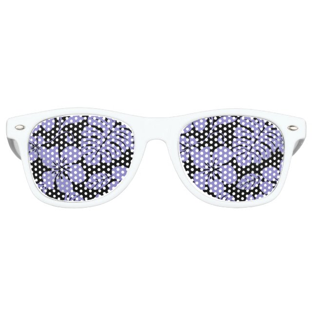 PINK BIKINI (BLACK/LAVENDER) RETRO SUNGLASSES (Front)