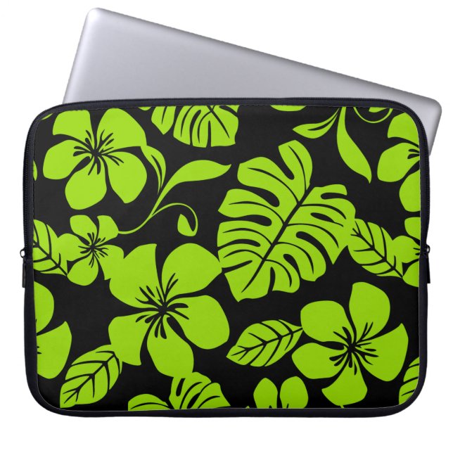 PINK BIKINI (BLACK/LIME) Electronics Bag (Front)