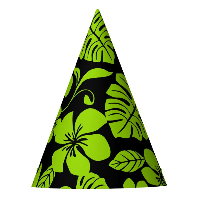 PINK BIKINI (BLACK/LIME) PARTY HAT (Front)