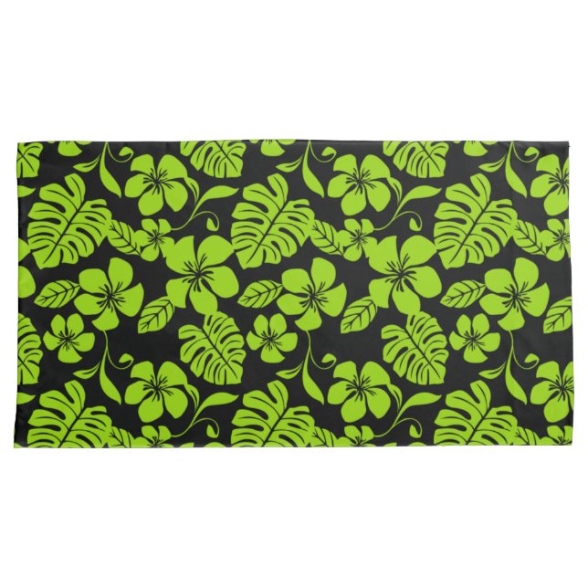 PINK BIKINI (BLACK/LIME) PILLOWCASE (Front-Right)